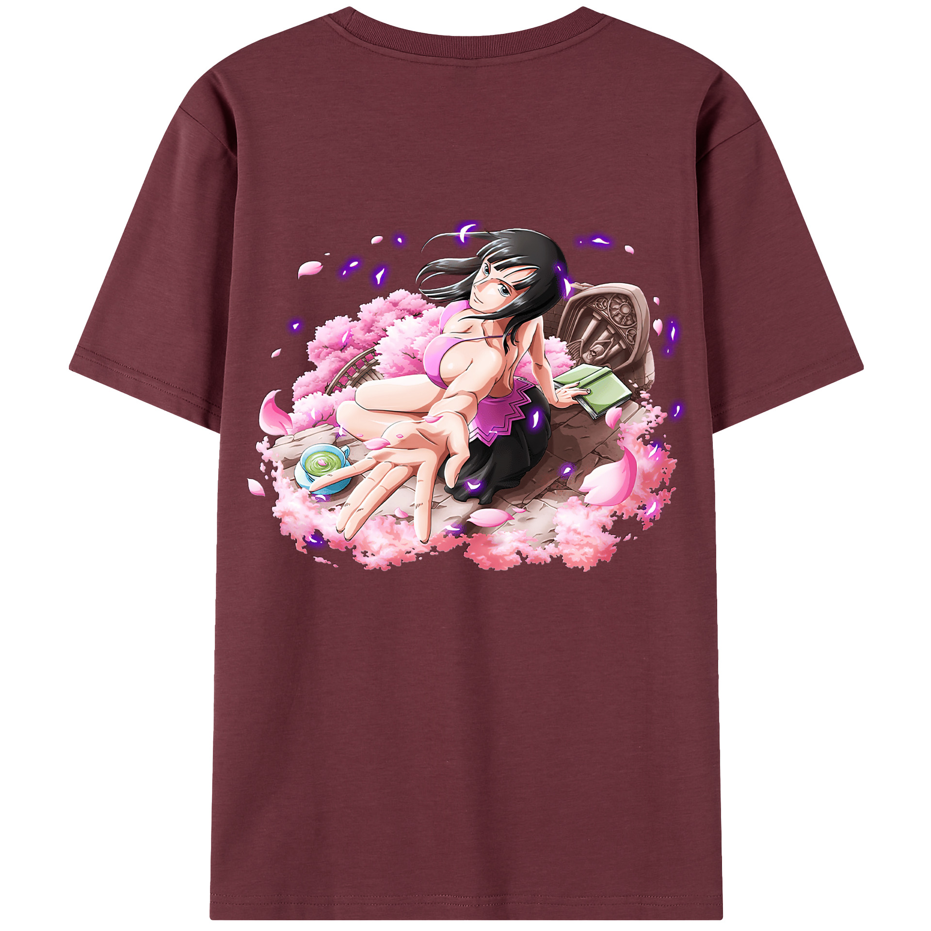 ワンピース ニコ・ロビン ONE PIECE Nico Robin 綿100％半袖Tシャツ（背面プリント）